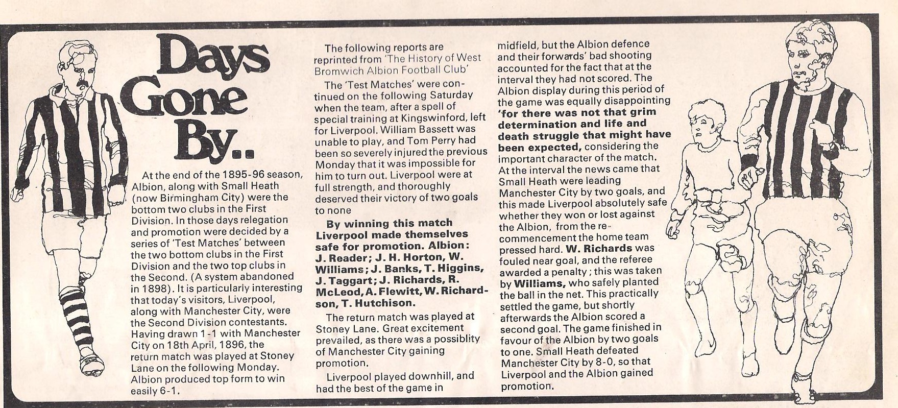 From match programme